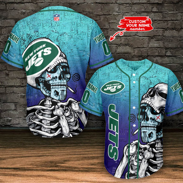 New York Jets Personalized Baseball Jersey 029