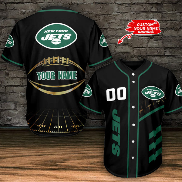 New York Jets Personalized Baseball Jersey 030