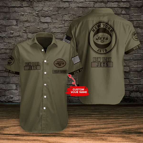 New York Jets 2 (31) Personalized Hawaiian Button down shirt