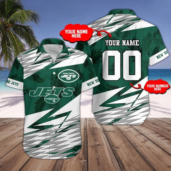New York Jets 2 (29) Personalized Hawaiian Button down shirt