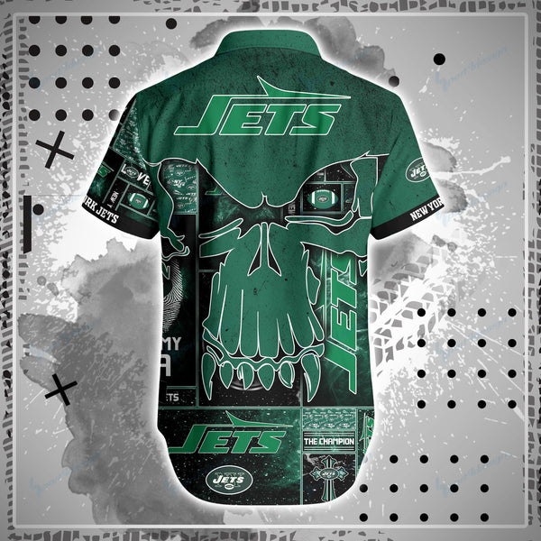 New York Jets 2 (28) Personalized Hawaiian Button down shirt