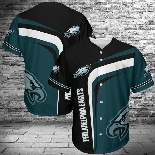 Philadelphia Eagles Personalized Baseball Jersey 036
