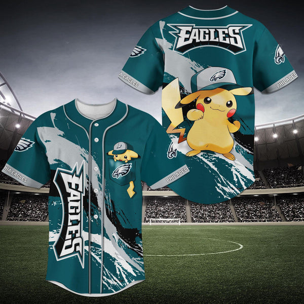 Philadelphia Eagles Personalized Baseball Jersey 034
