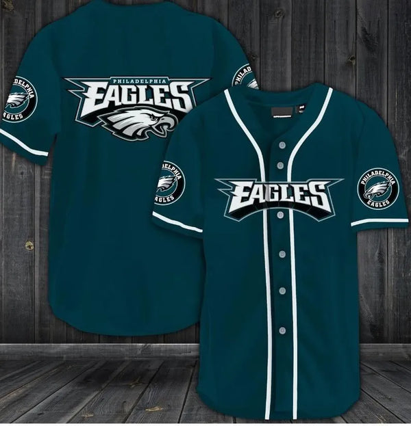 Philadelphia Eagles Personalized Baseball Jersey 027