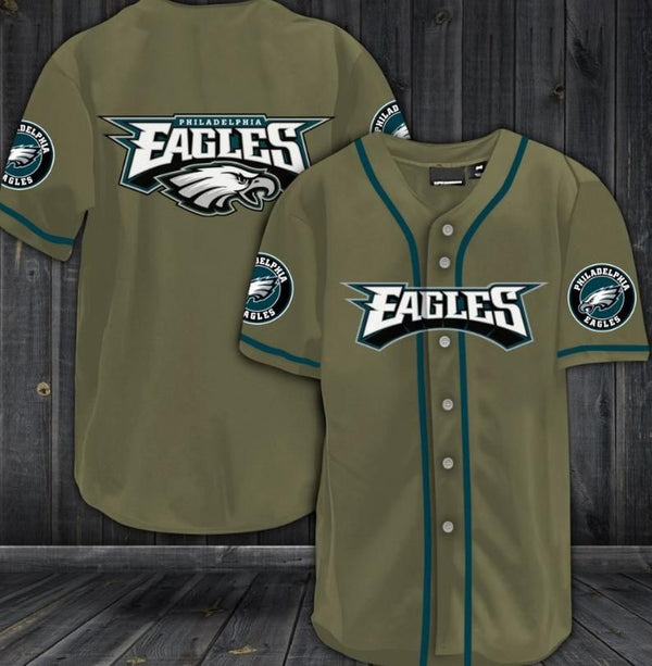 Philadelphia Eagles Personalized Baseball Jersey 027