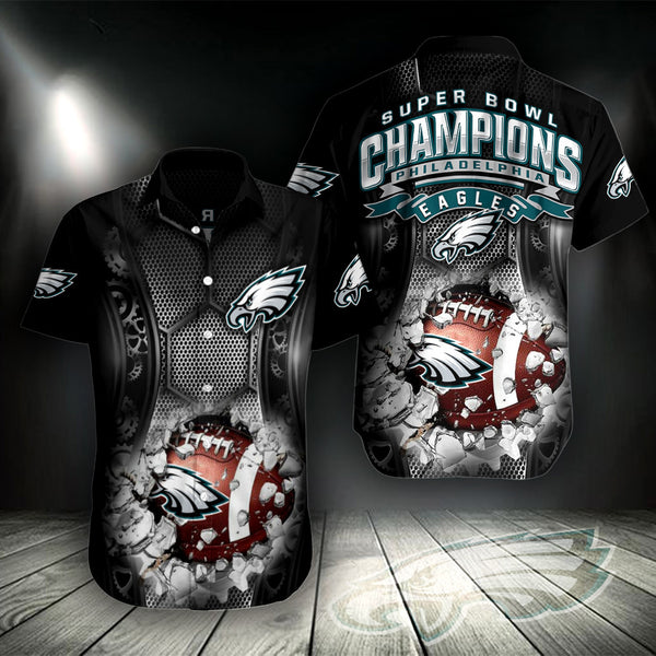 Philadelphia Eagles 2 (28) Personalized Hawaiian Button down shirt