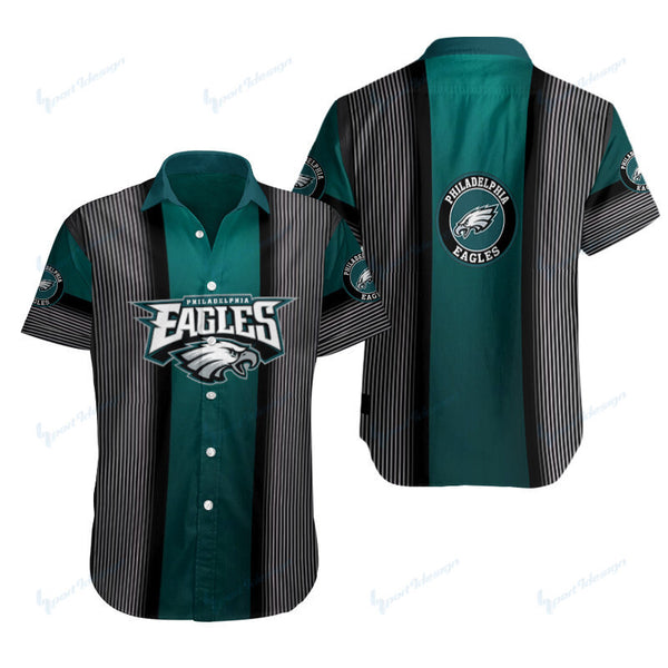 Philadelphia Eagles 2 (48) Personalized Hawaiian Button down shirt