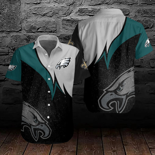 Philadelphia Eagles 2 (44) Personalized Hawaiian Button down shirt