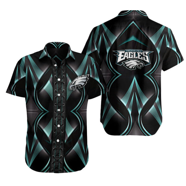 Philadelphia Eagles 2 (45) Personalized Hawaiian Button down shirt
