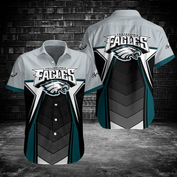 Philadelphia Eagles 2 (60) Personalized Hawaiian Button down shirt
