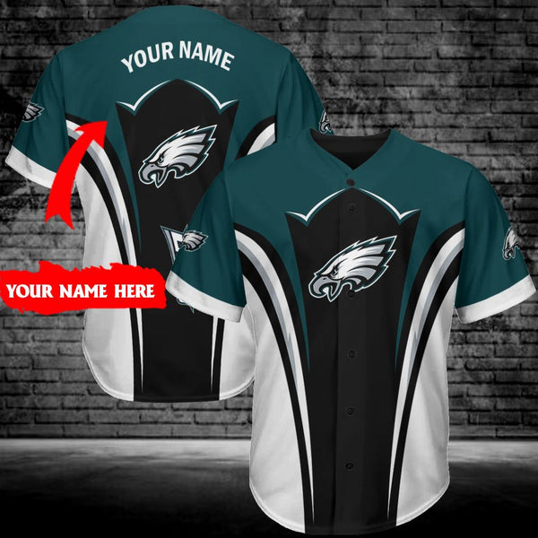 Philadelphia Eagles Personalized Baseball Jersey 033