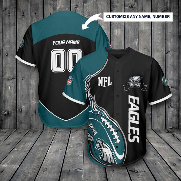 Philadelphia Eagles Personalized Baseball Jersey 032