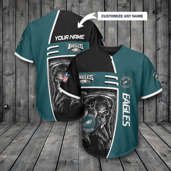 Philadelphia Eagles Personalized Baseball Jersey 031
