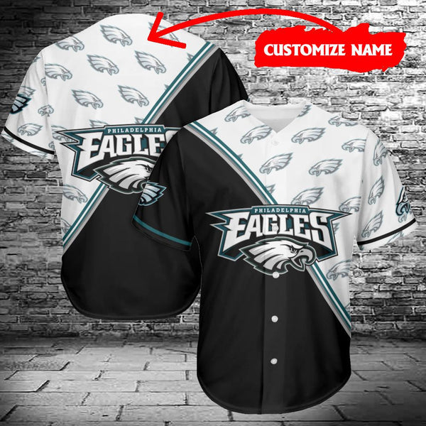 Philadelphia Eagles Personalized Baseball Jersey 044