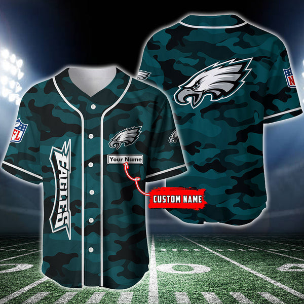 Philadelphia Eagles Personalized Baseball Jersey 045