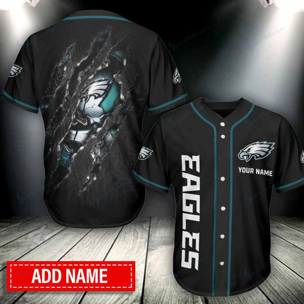 Philadelphia Eagles Personalized Baseball Jersey 046