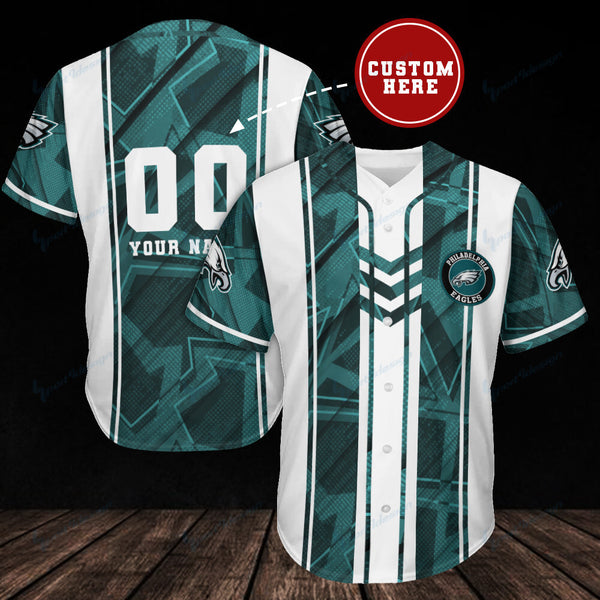 Philadelphia Eagles Personalized Baseball Jersey 040