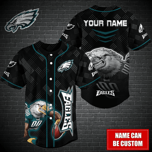 Philadelphia Eagles Personalized Baseball Jersey 039