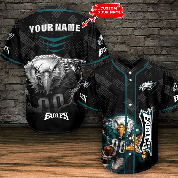 Philadelphia Eagles Personalized Baseball Jersey 043