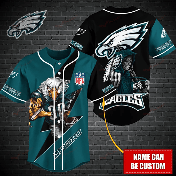 Philadelphia Eagles Personalized Baseball Jersey 051
