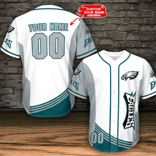 Philadelphia Eagles Personalized Baseball Jersey 063