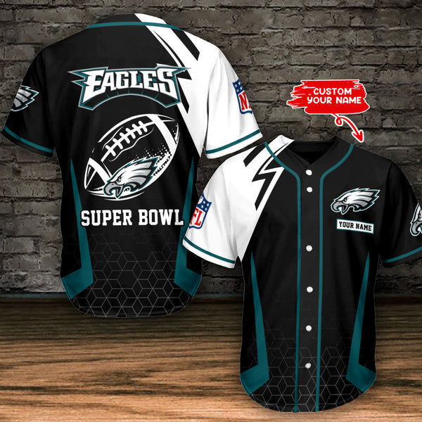 Philadelphia Eagles Personalized Baseball Jersey 056