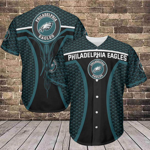 Philadelphia Eagles Personalized Baseball Jersey 062
