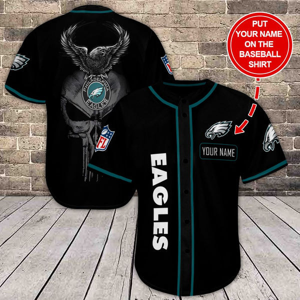 Philadelphia Eagles Personalized Baseball Jersey 060