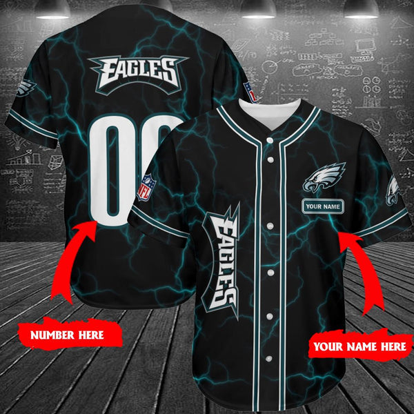Philadelphia Eagles Personalized Baseball Jersey 053
