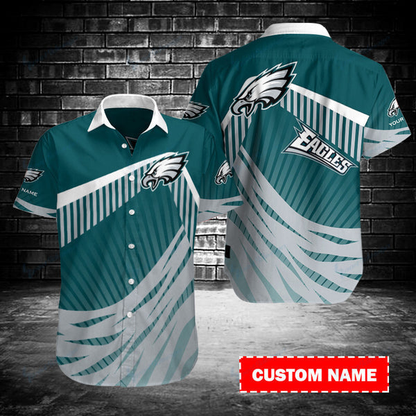 Philadelphia Eagles 2 (56) Personalized Hawaiian Button down shirt