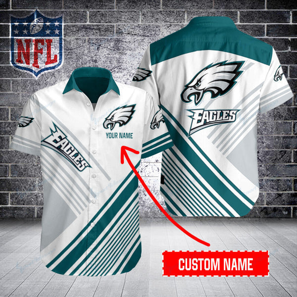 Philadelphia Eagles 2 (50) Personalized Hawaiian Button down shirt