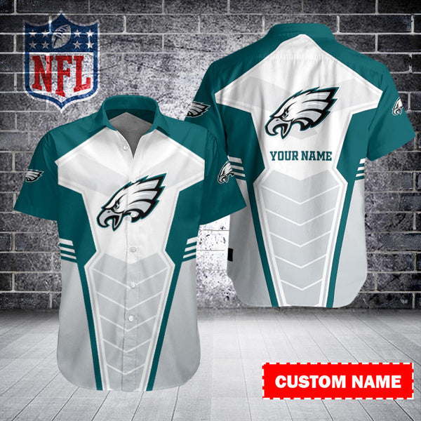 Philadelphia Eagles 2 (55) Personalized Hawaiian Button down shirt