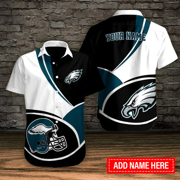 Philadelphia Eagles 2 (70) Personalized Hawaiian Button down shirt