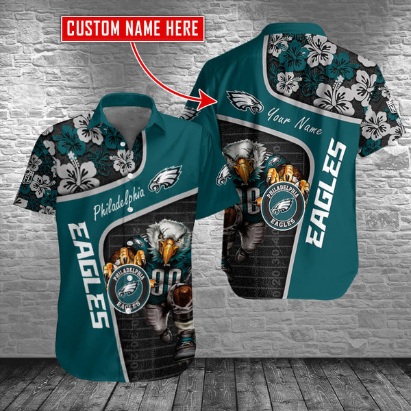 Philadelphia Eagles 2 (68) Personalized Hawaiian Button down shirt
