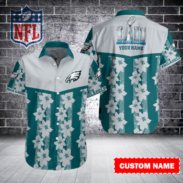 Philadelphia Eagles 2 (67) Personalized Hawaiian Button down shirt