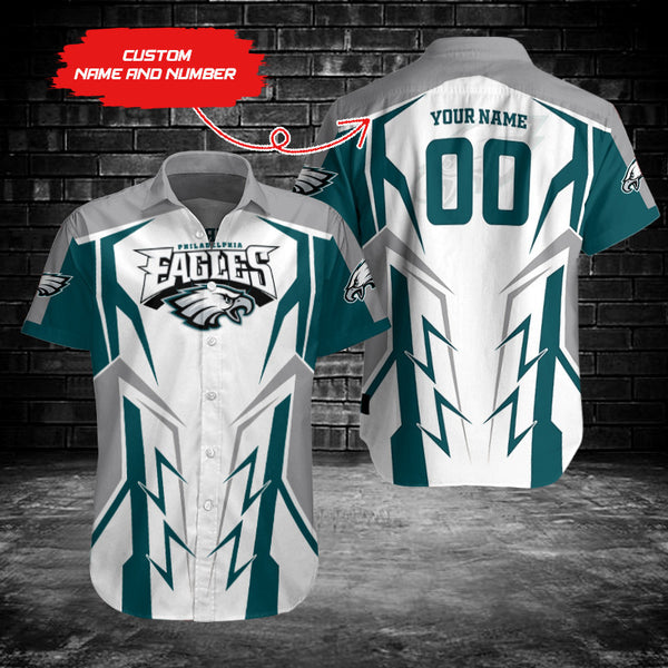 Philadelphia Eagles 2 (64) Personalized Hawaiian Button down shirt