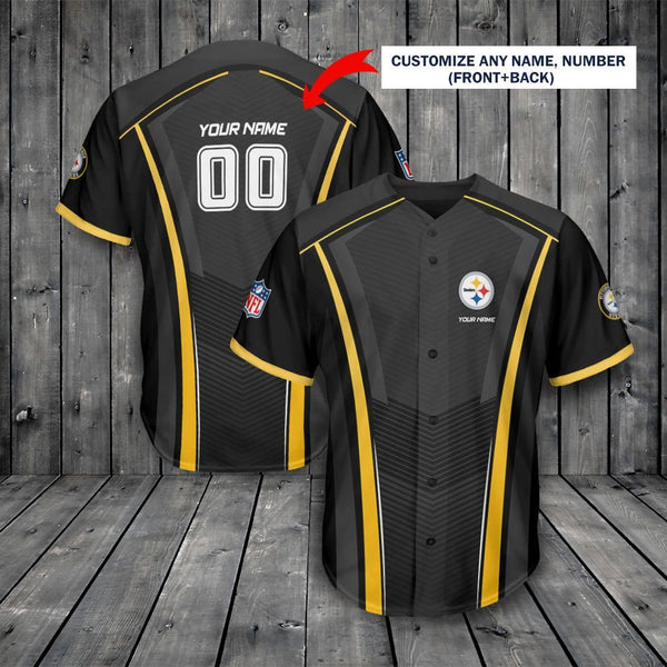 Pittsburgh Steelers Personalized Baseball Jersey 064