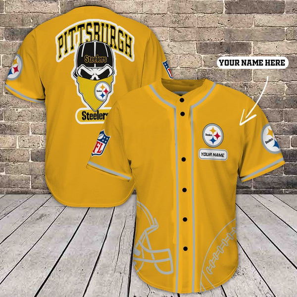 Pittsburgh Steelers Personalized Baseball Jersey 060