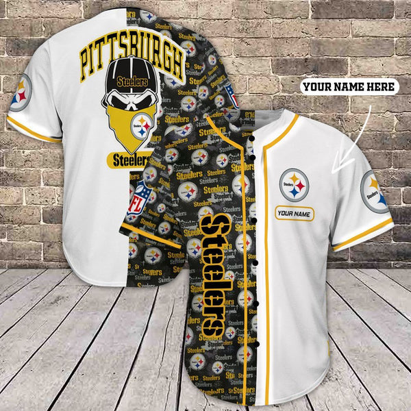Pittsburgh Steelers Personalized Baseball Jersey 060