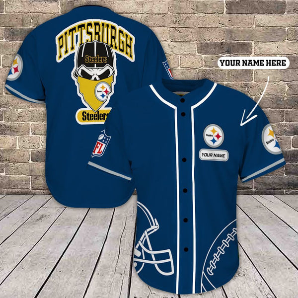 Pittsburgh Steelers Personalized Baseball Jersey 060