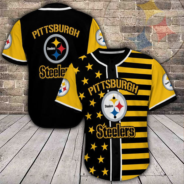 Pittsburgh Steelers Personalized Baseball Jersey 074
