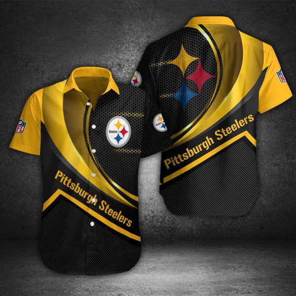 Pittsburgh Steelers 2 (21) Personalized Hawaiian Button down shirt