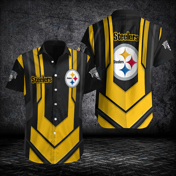 Pittsburgh Steelers 2 (32) Personalized Hawaiian Button down shirt