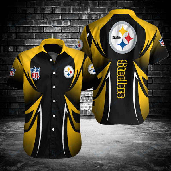 Pittsburgh Steelers 2 (30) Personalized Hawaiian Button down shirt