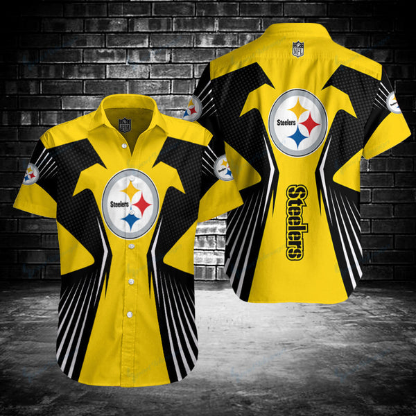Pittsburgh Steelers 2 (31) Personalized Hawaiian Button down shirt