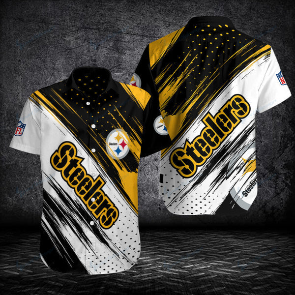 Pittsburgh Steelers 2 (22) Personalized Hawaiian Button down shirt