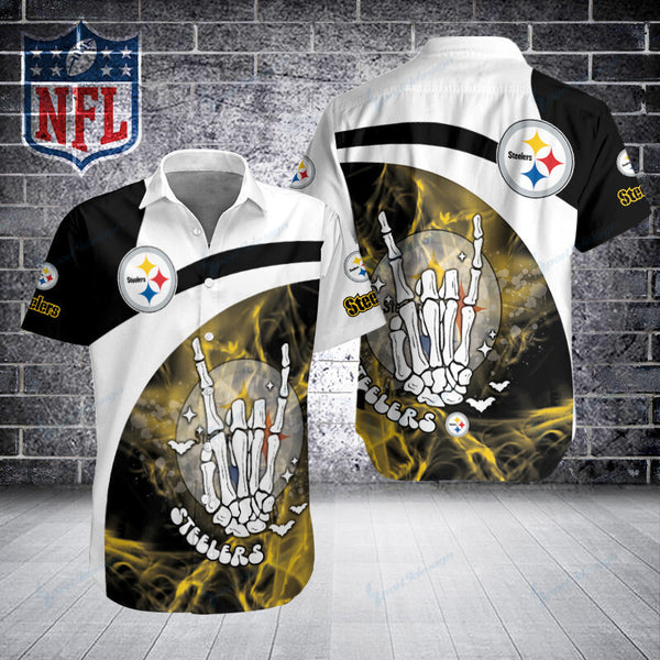 Pittsburgh Steelers 2 (27) Personalized Hawaiian Button down shirt