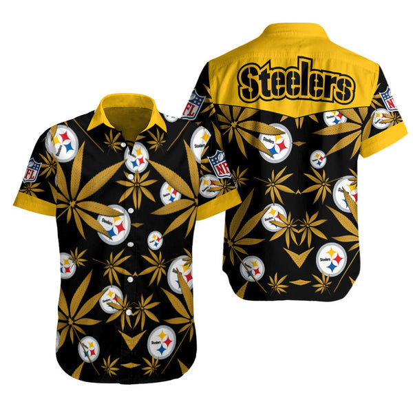 Pittsburgh Steelers 2 (38) Personalized Hawaiian Button down shirt