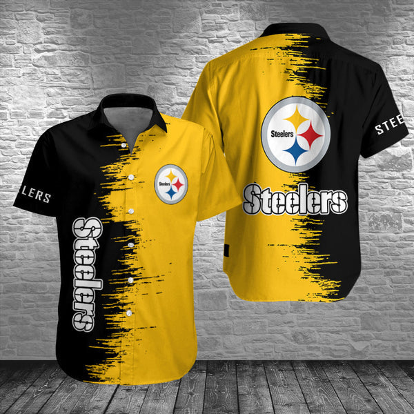Pittsburgh Steelers 2 (35) Personalized Hawaiian Button down shirt