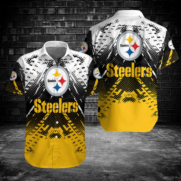 Pittsburgh Steelers 2 (34) Personalized Hawaiian Button down shirt